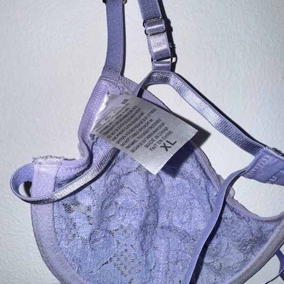 Lilac Lace Flower Bra - Picture 3 of 4